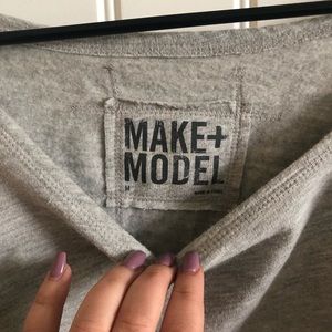 Sweaters - Grey off the shoulder croptop sweater Sweaters - Grey off the shoulder croptop sweater
